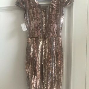 Dress the Population XS Sequin Sheath Mini Dress